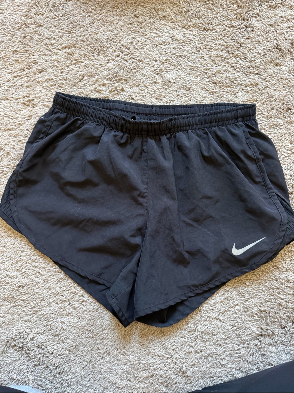 Nike Black Dri-FIT Women’s Running Shorts with Built in Underwear, Size S